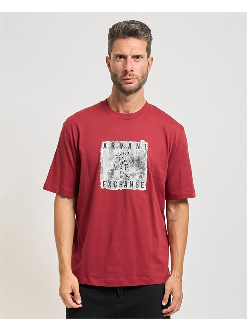 T-shirt girocollo Armani Exchange uomo con stampa ARMANI EXCHANGE | XM001448-AF10358UA328